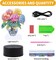 Diamond Painting Night Light – DIY Desktop Ornament Kit for Adults, Flower Design Tabletop Touch Lamp, Diamond Art Decor for Bedroom & Living Room, Beginner-Friendly